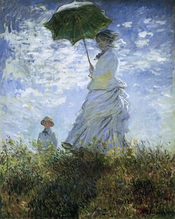 Woman with Parasol Claude Monet