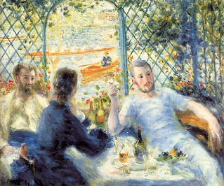 Pierre-Auguste Renoir - Canotiers, Déjeuner au bord de la rivière